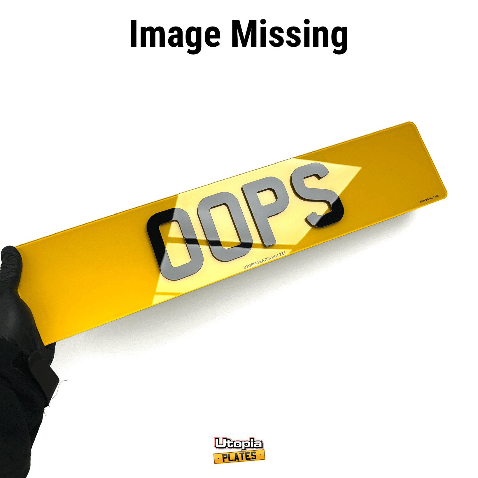 A 4D plate reading "OOPS" and a header saying the requested image is missing.